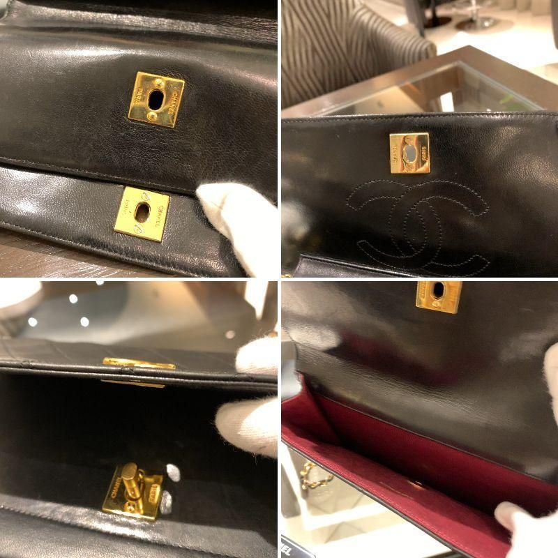 ◎authentic Chanel Half Moon Shoulder Bag Black