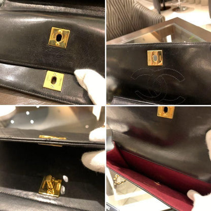 ◎authentic Chanel Half Moon Shoulder Bag Black