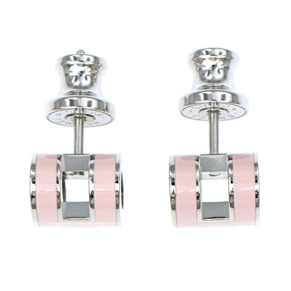 Hermes Earrings Pop Ash Mini H Pair Pink Silver Color Jewelry Others