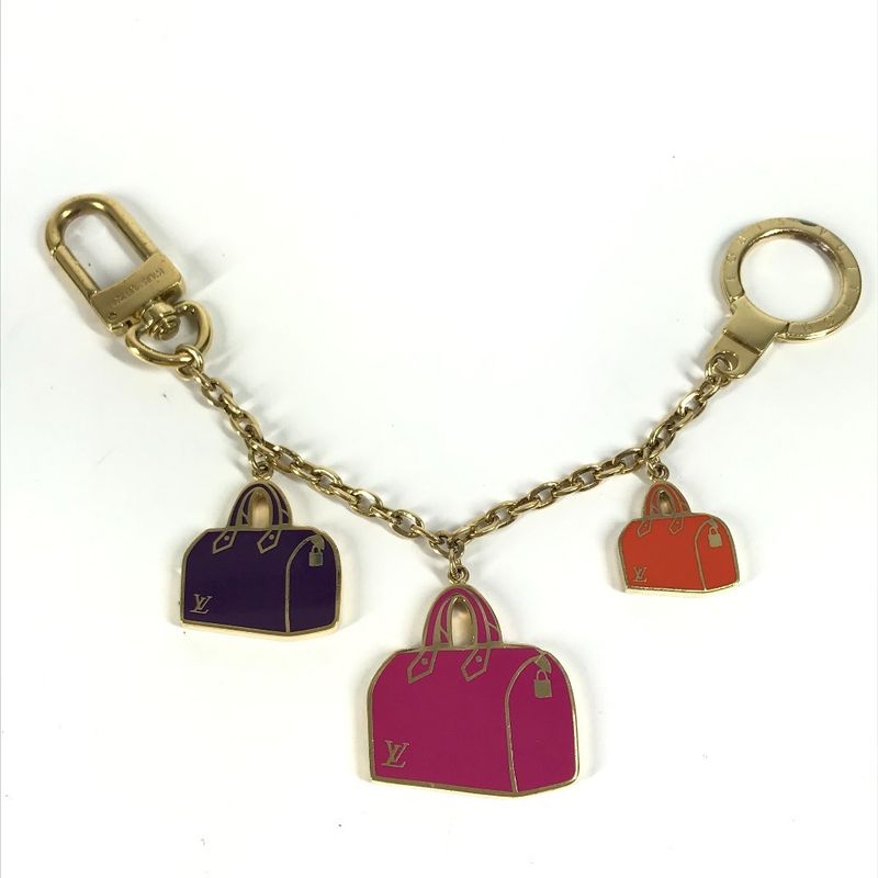 Louis Vuitton Key Holder Chain Iconic M66985 Metal Gold