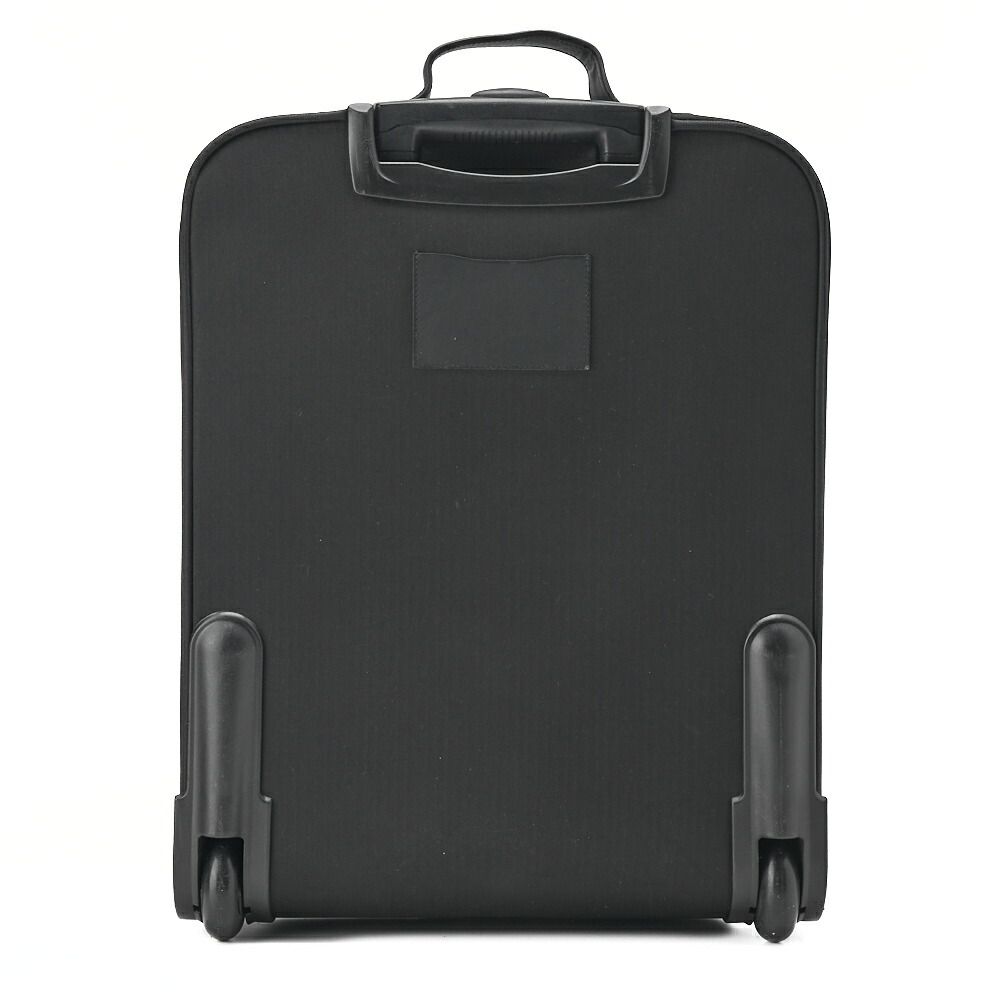 Hermes Acapulco Carry Bag Twirl Chevron Black Ladies Men Suitcases Handbags