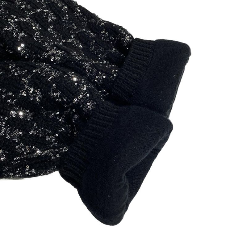 Chanel Cardigan Size 36 S Women - P71576 Black And Silver Cashmere