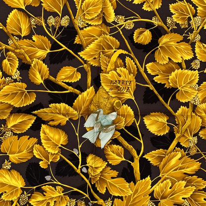 Hermes Carre 90 L'arbre De Soie Silk Tree Mulberry Tree And Silkworm Scarf