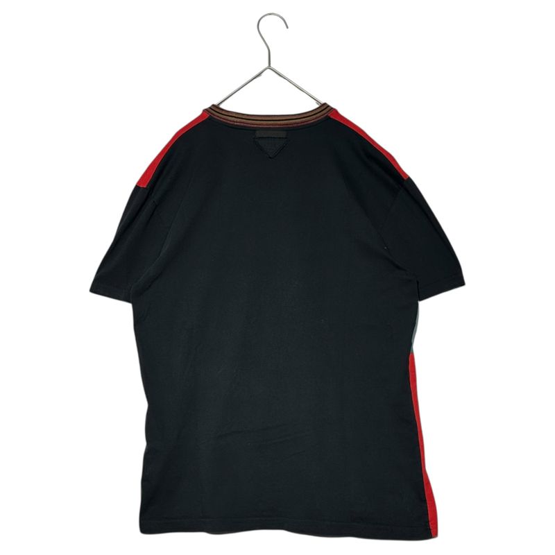 Prada 14ss Sunset Multi T-Shirt Sunset Graphic T-Shirt S Red X Black