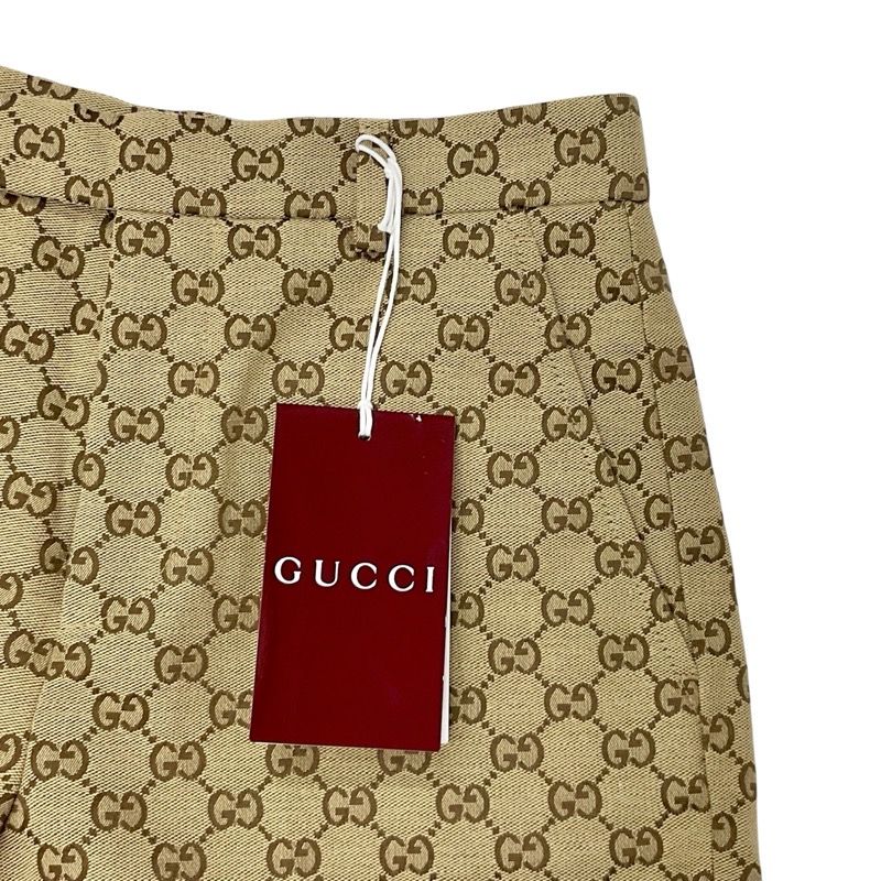 Gucci Bottoms Beige Brown GG Canvas Shorts
