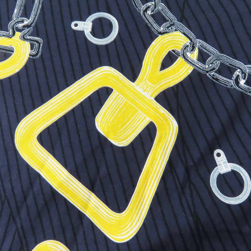 Hermes 24SS 4h4641dh Kaleidoscope Effect Cotton Short Sleeve T-shirt Navy 34