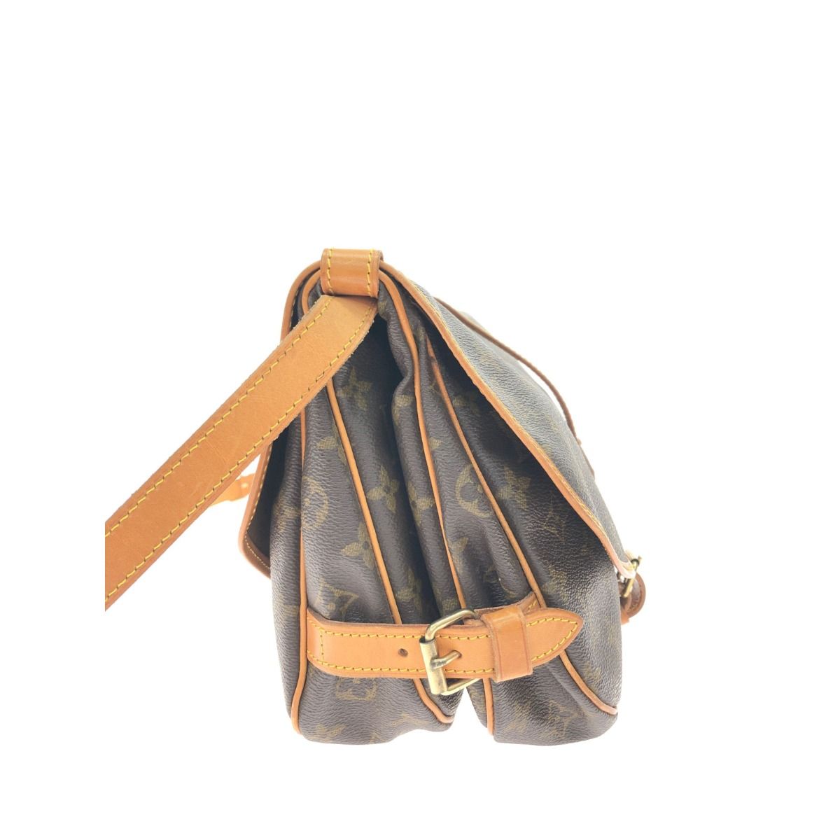 Louis Vuitton Unisex Shoulder Bag Crossbody Monogram Saumur 30 M42256 Brown