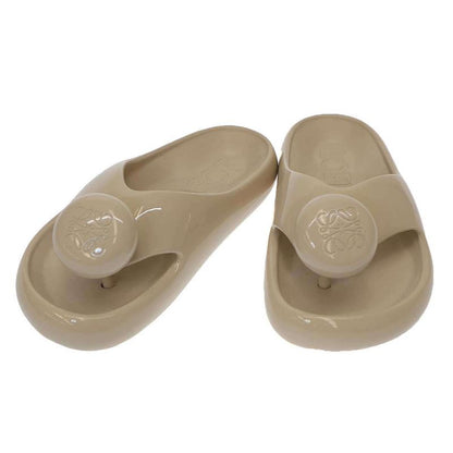 Loewe Foam Slide Patent Sandals Beige 36