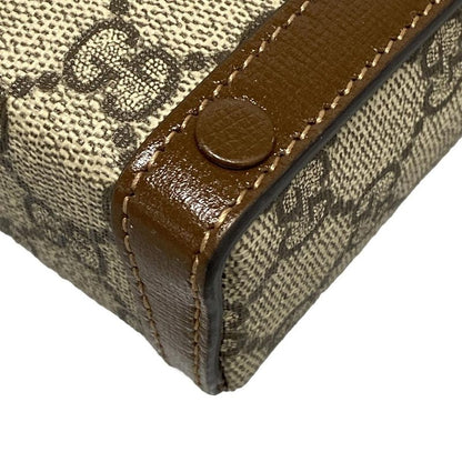 Gucci Shoulder Bag GG Plus GG Supremehorsebit 625615 Beige And Dark Brown Mini