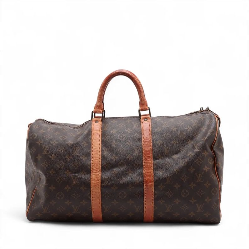 Louis Vuitton Monogram Keepall 50 M41426 Leather Boston Bag Business Travel