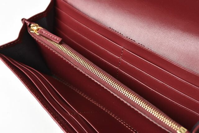 Fendi Wallet Fendi Long Wallet F IS Fendi 8m0251 A18B F14mk Leather Burgundy