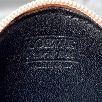 Loewe Coin Case Pink Anagram Excellent Condition Coin Purse Leather Preowned L26