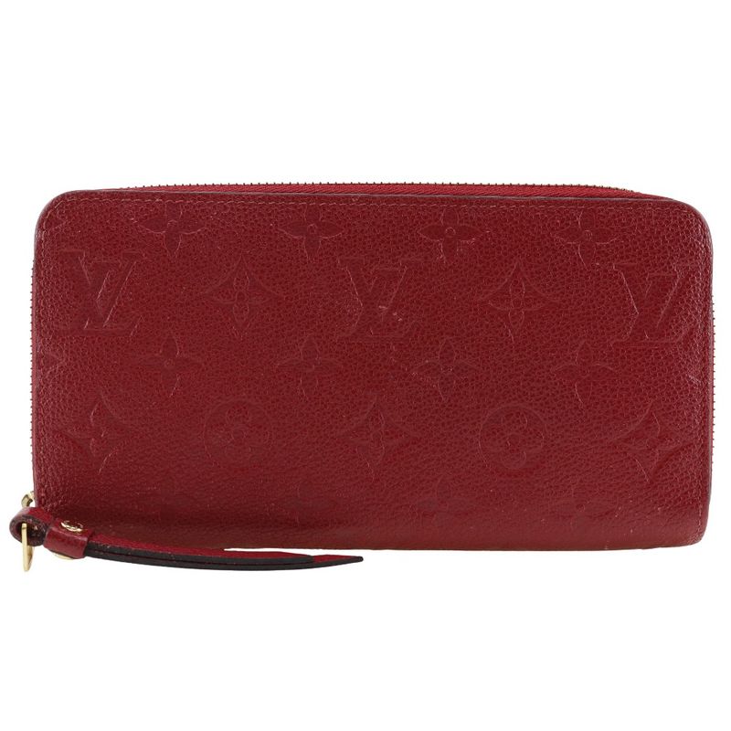 Louis Vuitton Zippy Wallet M60737 Monogram Empreinte Threes Red Sp0149 Ladies