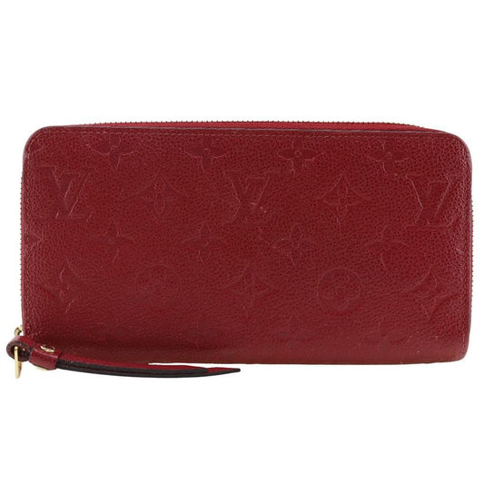 Louis Vuitton Zippy Wallet M60737 Monogram Empreinte Threes Red Sp0149 Ladies