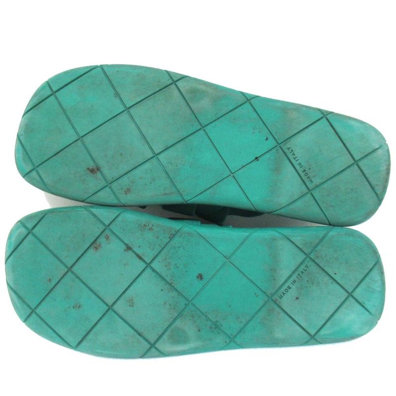 Bottega Veneta Intrecciato Flat Sandals Size 43 Approx 28cm (11.02in) Green