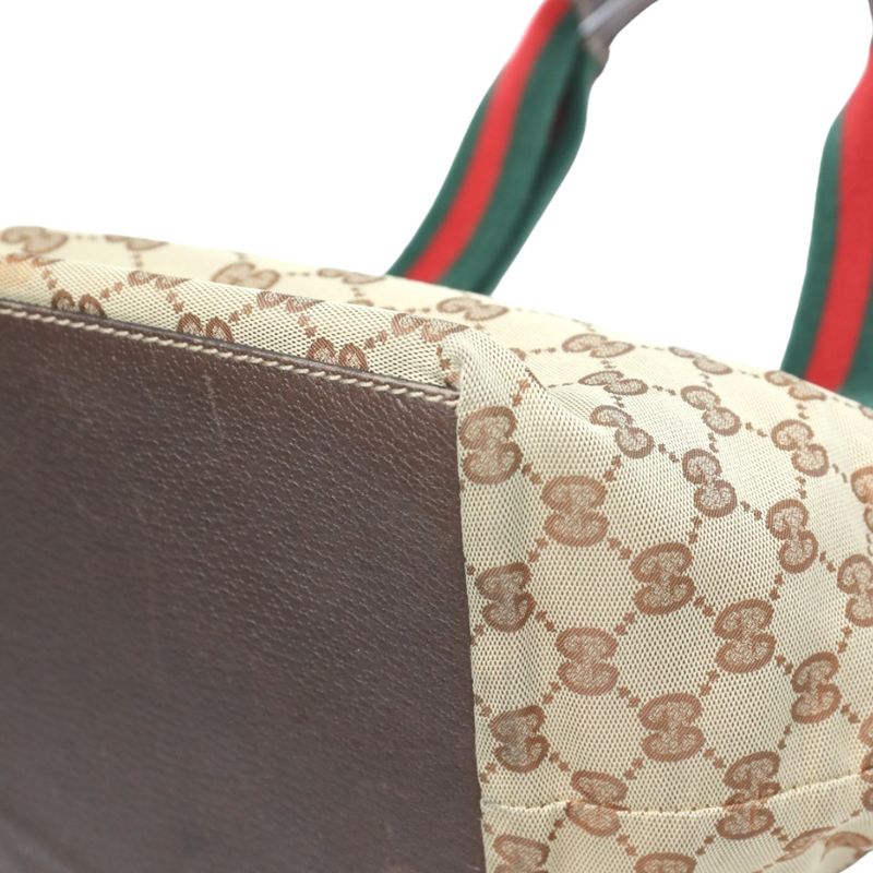 Gucci 131228 Tote Bag GG Canvas Handbag Gucci Beige