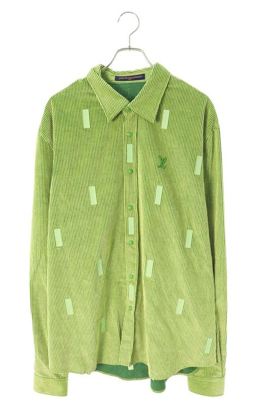 Louis Vuitton 1afxut Park Seo-bo Corduroy Long Sleeve Shirt Men's XL