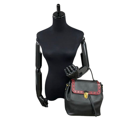Yves Saint Laurent Vintage Logo Hardware Cutout Leather