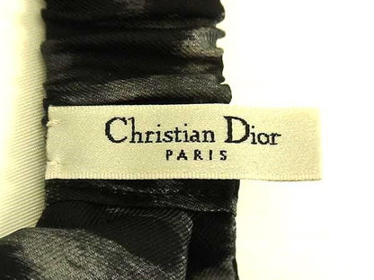 Christian Dior Canvas Leopard Pattern Headband Hair Accessory Grey Fa4206