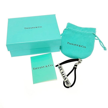 Tiffany & Co Silver Rubber Atlas Bracelet 13.2g 925 Engraved 477647 Bracelet