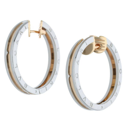 Bulgari B ZERO 1 B ZERO 1 18K Pink Gold Pink Gold SS Set Of 2 Earrings Ladies