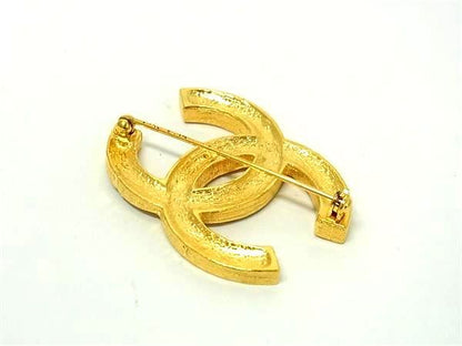 Chanel Coco Mark 174 Rhinestone Pin Brooch Pin Badge Accessories