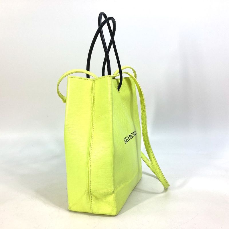 Balenciaga Tote Shopping Tote XS 568817 Leather Yellow