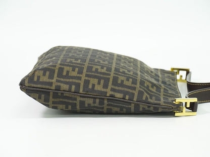 Authentic Fendi Zucca Shoulder Bag Canvas Brown Zucca Bag Pre-owned [follow-up
