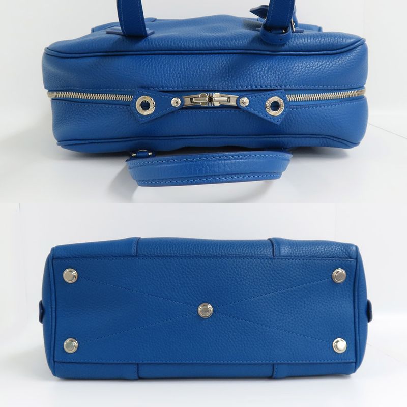 Louis Vuitton Dora Soft MM M50472 Shoulder Bag 2WAY Blue Silver-hardwar