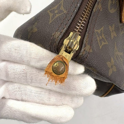 Louis Vuitton Speedy 30 Monogram Leather X PVC Brown Handbag Gold M41526