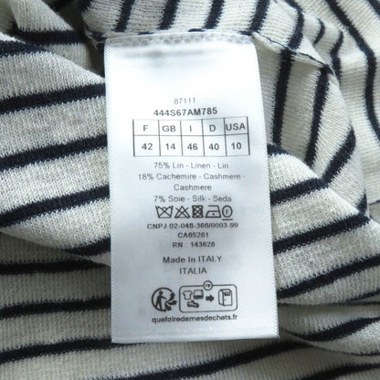 Christian DIOR 24SS 444s67am785 Linen Cashmere Silk Blend Sailor Collar