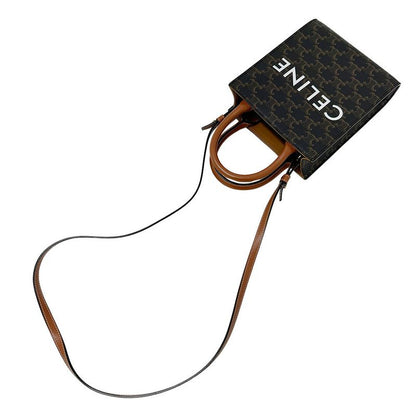 Celine Bag Women's Brand Handbag Shoulder Bag 2way Triomphe Canvas Triomphe