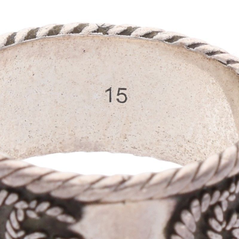 Gucci Interlocking Silver Ring Men's Size 13 15