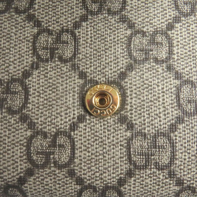 Gucci 598587 Double G Bicolor Medium Wallet Trifold Wallet GG Supreme Canvas