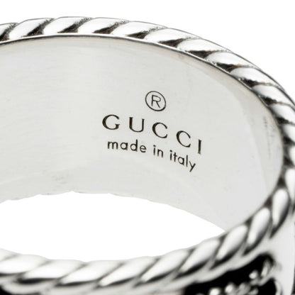 Gucci Ring Double G Silver Black