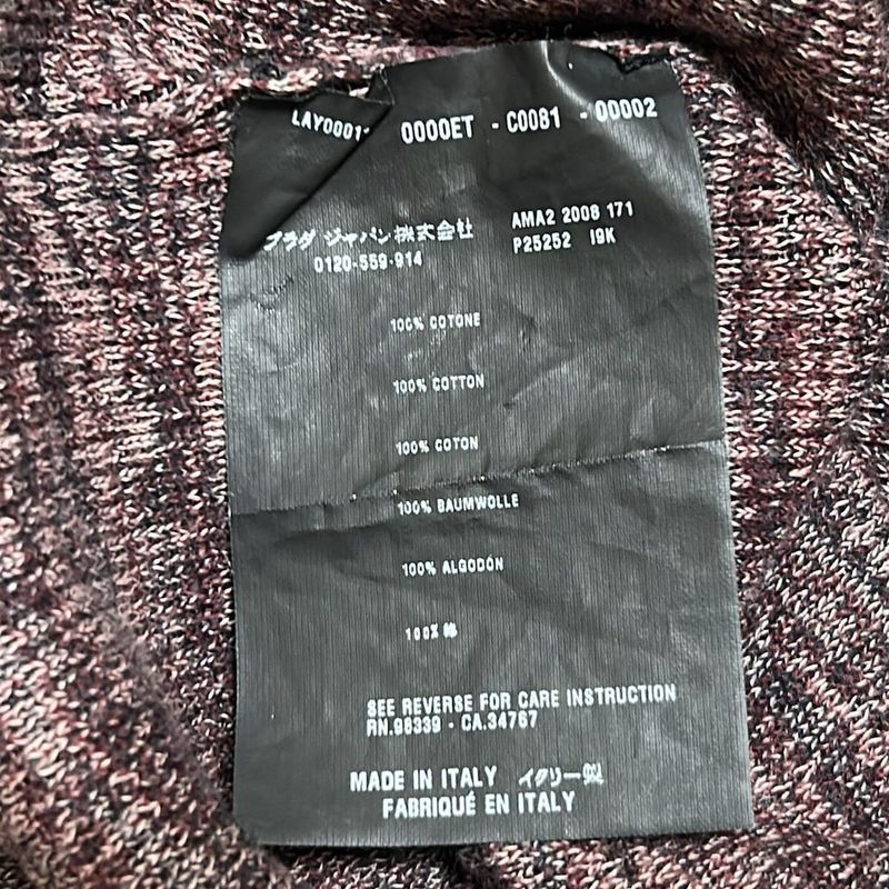 Prada Cardigan Size 36 S Women - Purple Light Purple And Dark Grey Long Sleeves