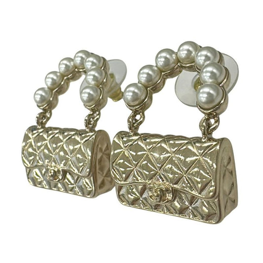 Chanel Matelasse Motif Earrings