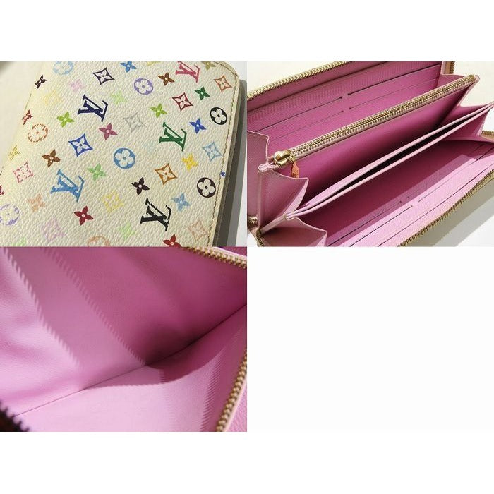 Louis Vuitton Zippy Wallet Long Multicolor Bron Rich Pink — view 4