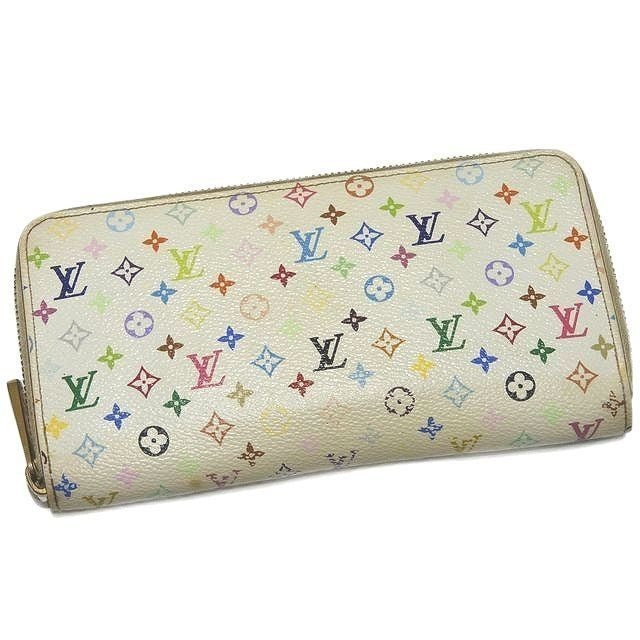 Louis Vuitton Zippy Wallet Long Multicolor Bron Rich Pink