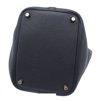 Hermes Picotin Lock PM Black Gold Taurillon Clemence Handbag — view 3
