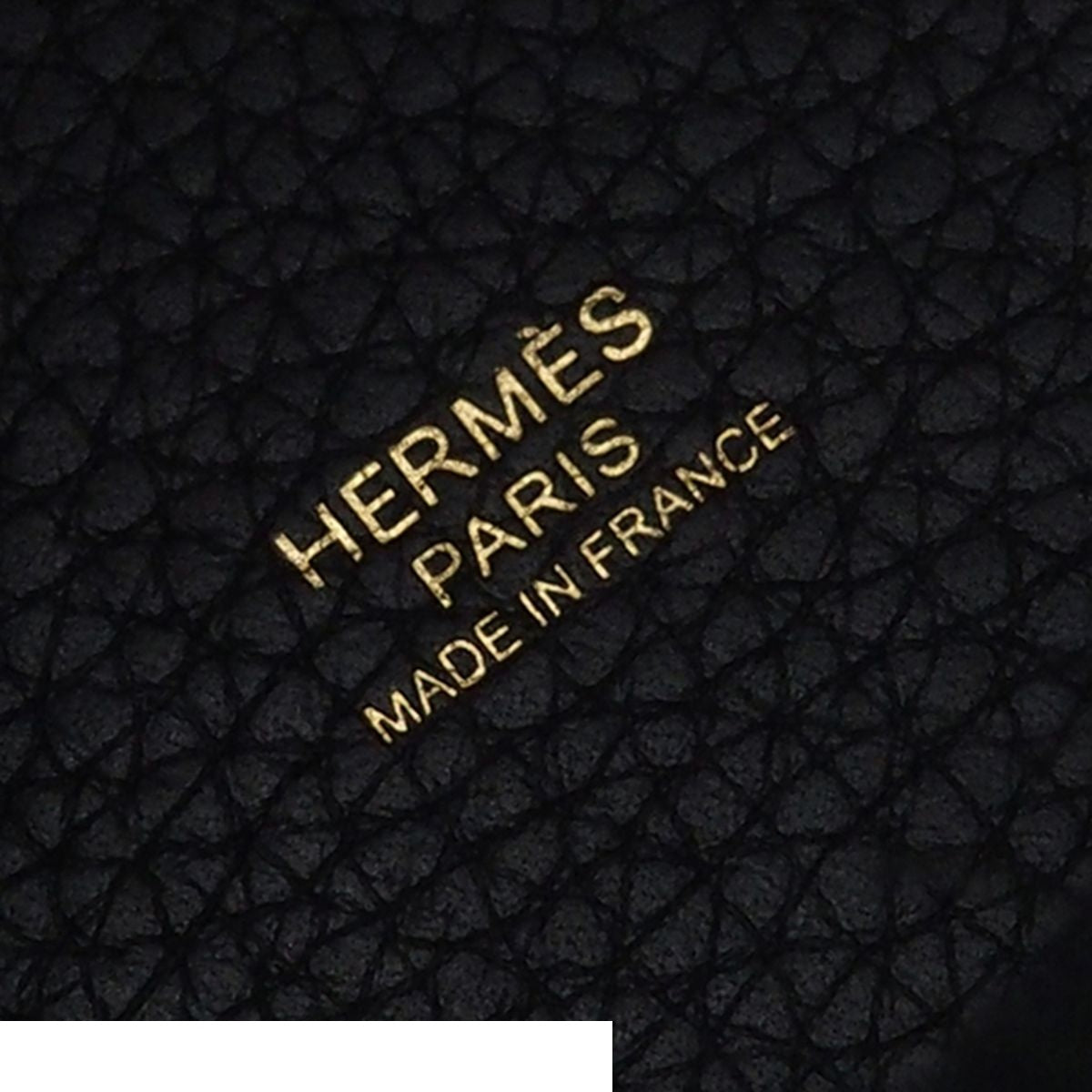 Hermes Picotin Lock PM Black Gold Taurillon Clemence Handbag — view 6