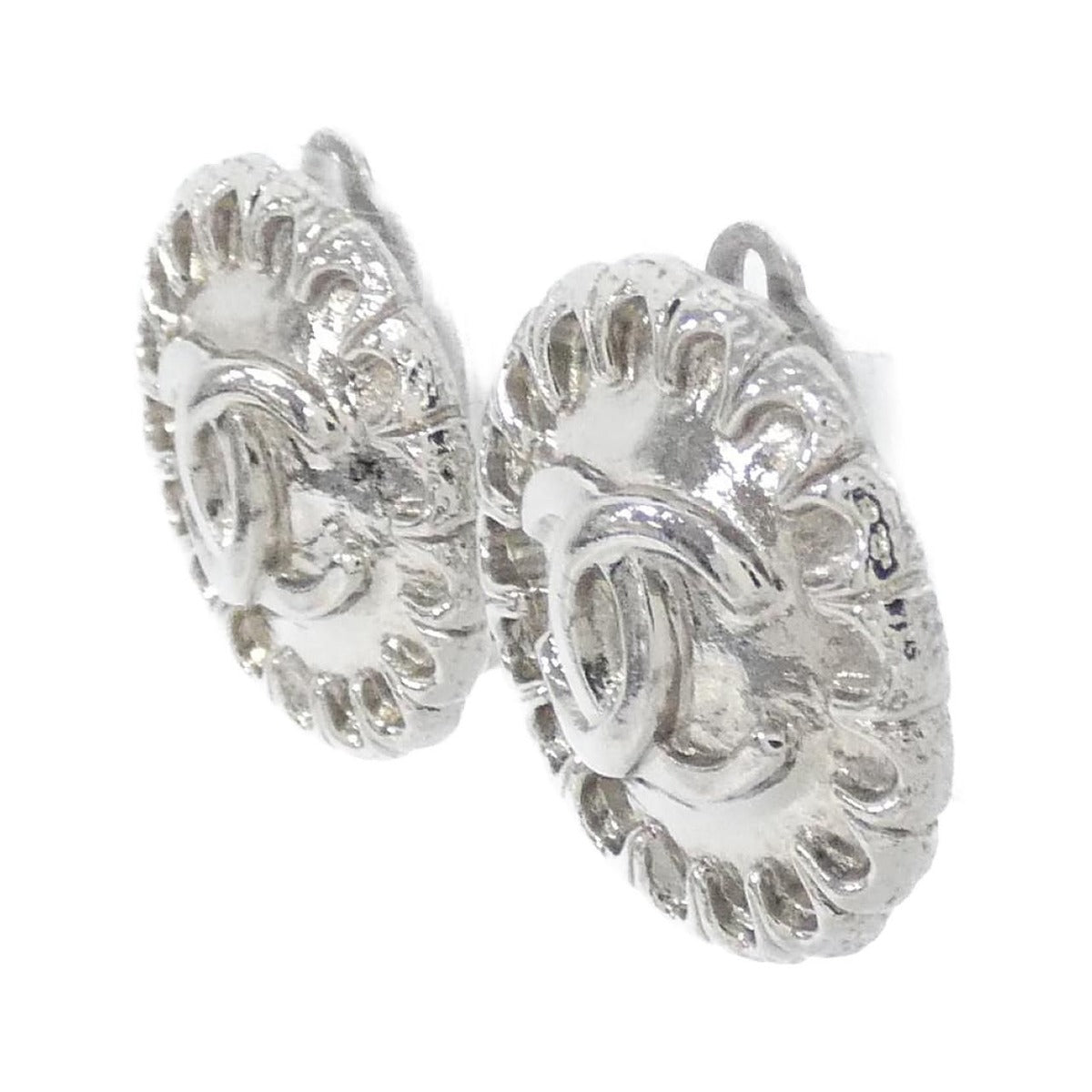 Chanel Vintage Earrings Silver — view 2