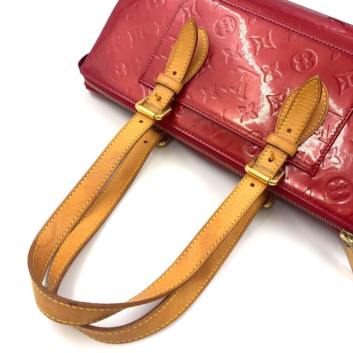 Louis Vuitton Monogram Vernis Rosewood Avenue Pomme D'amour Unknown Red Handbag — view 13