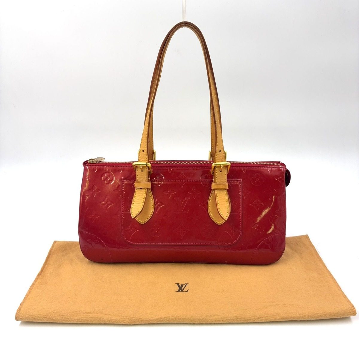 Louis Vuitton Monogram Vernis Rosewood Avenue Pomme D'amour Unknown Red Handbag — view 15
