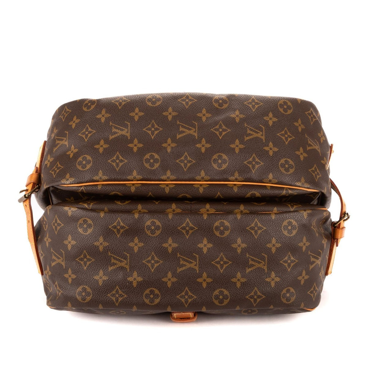 Louis Vuitton Saumur Brown Monogram Canvas Shoulder Bag — view 6