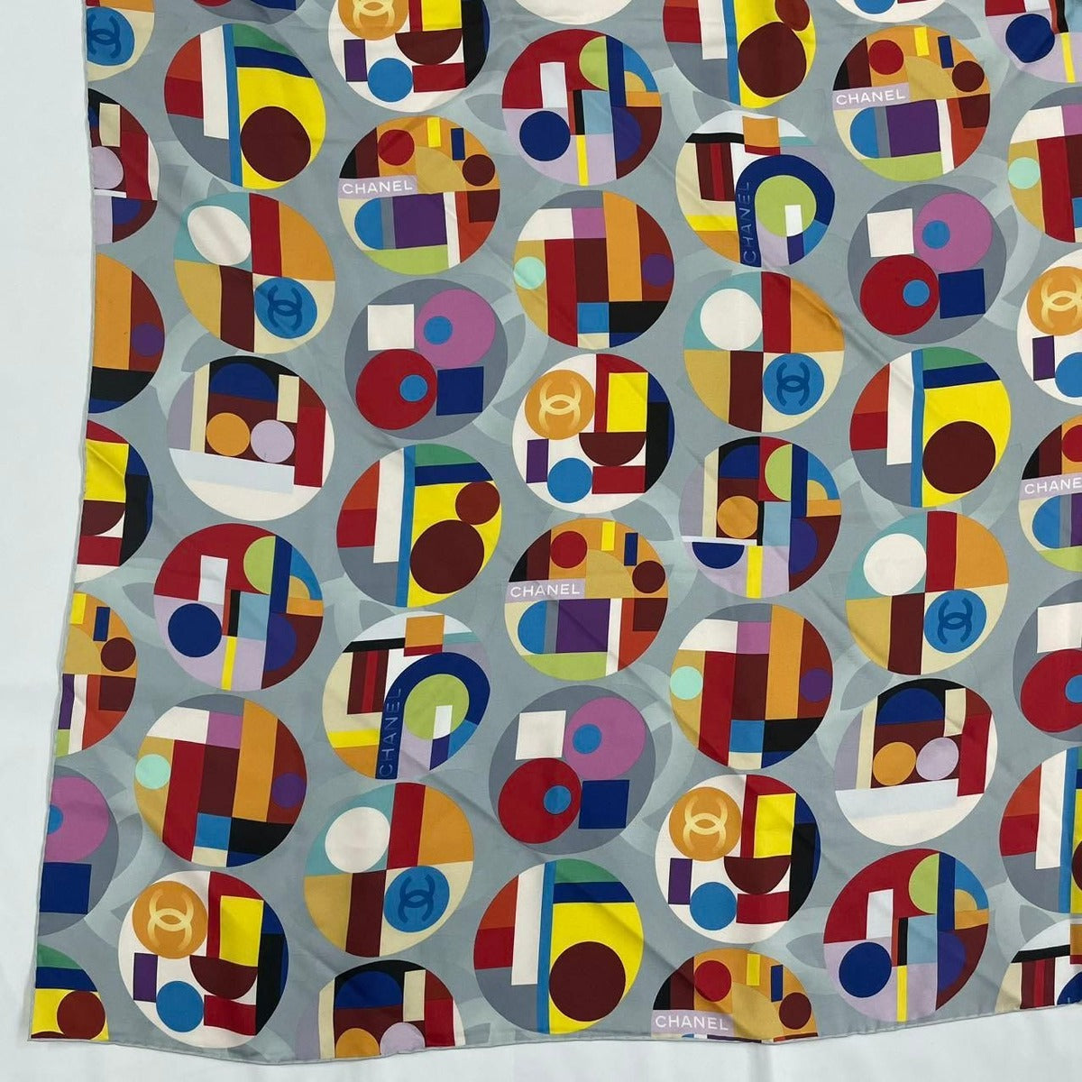Chanel Super Large Scarf Multicolor CC Logo — view 4