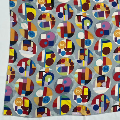 Chanel Super Large Scarf Multicolor CC Logo — view 4