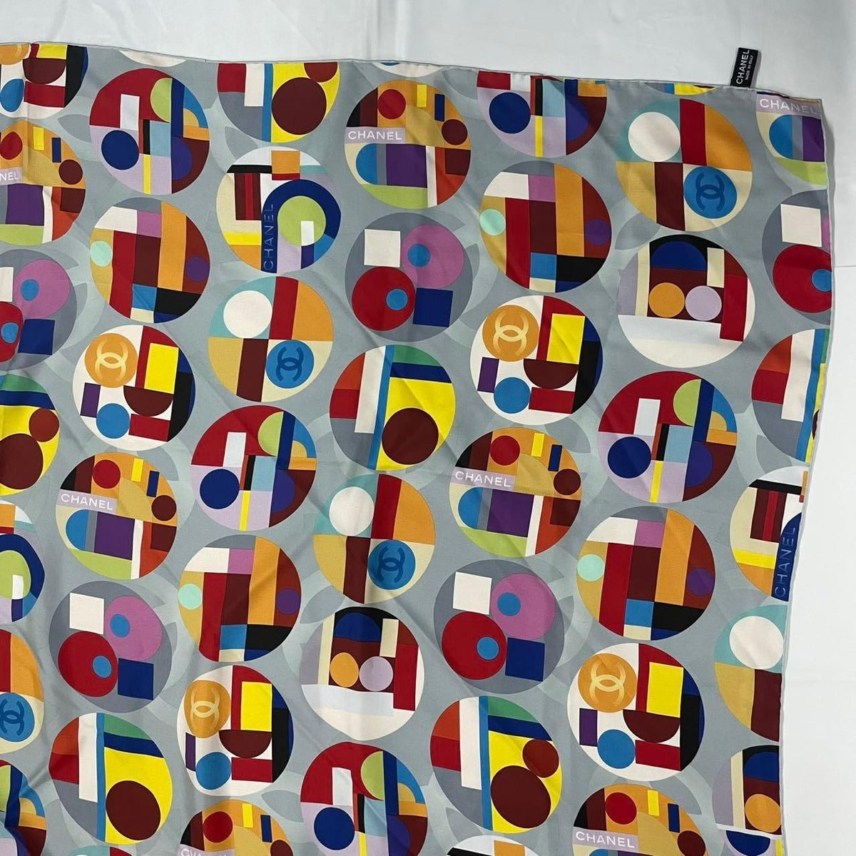 Chanel Extra Large Scarf Multicolor CC Logo — view 6