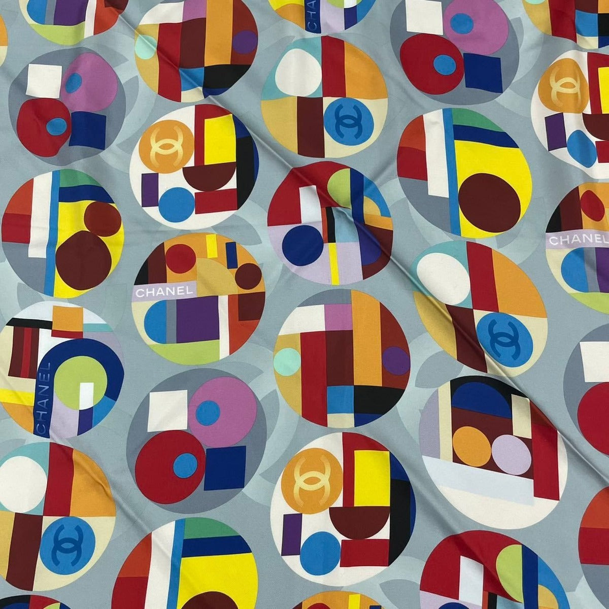 Chanel Super Large Scarf Multicolor CC Logo — view 7