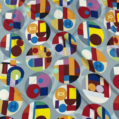 Chanel Super Large Scarf Multicolor CC Logo — view 7